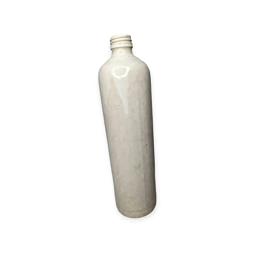 Vintage Jim Beam Off White Pottery Container